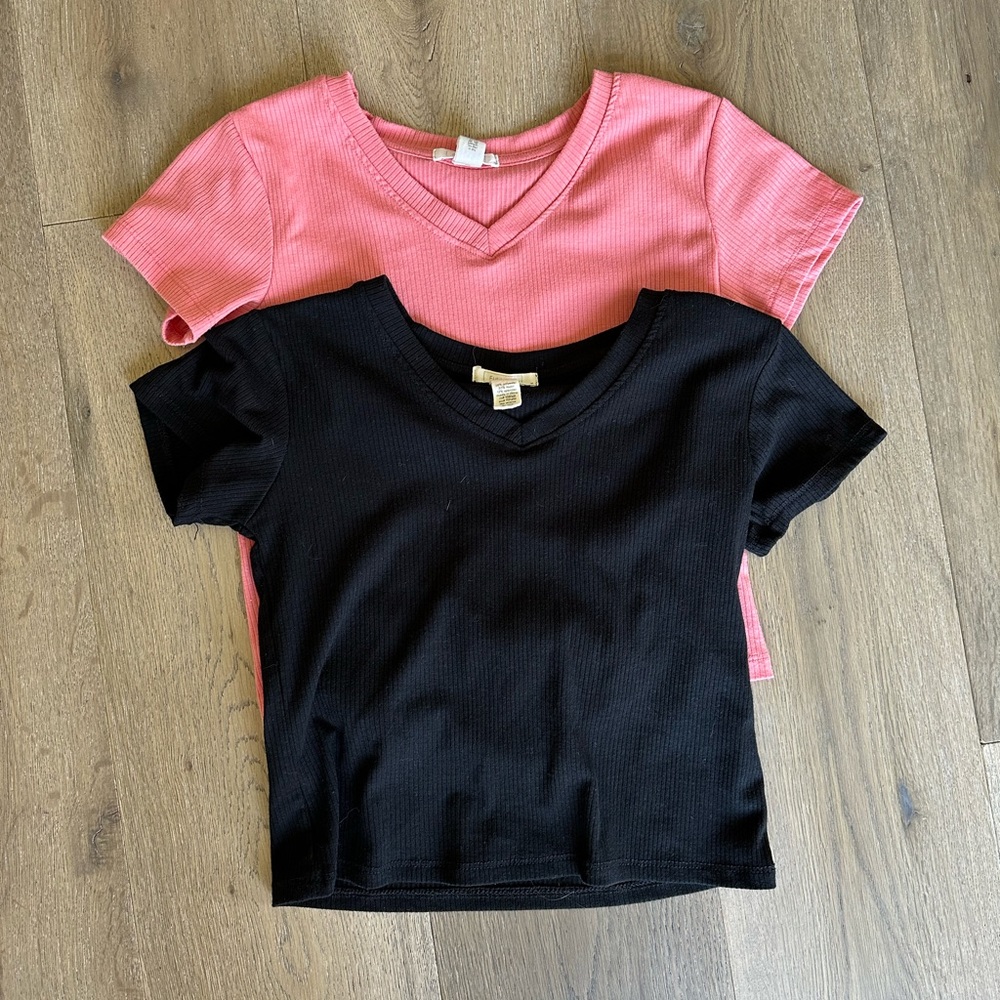 Cropped short sleeves